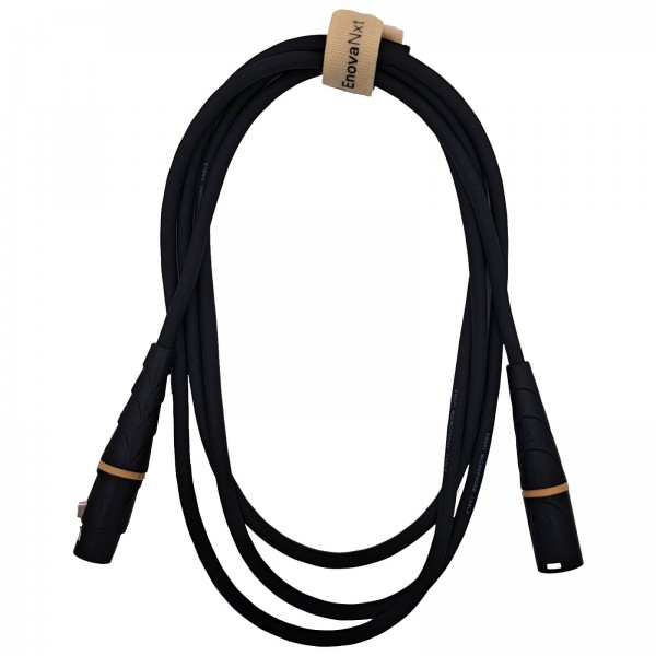 2 m premium XLR cable with gold-plated contacts and colour coding